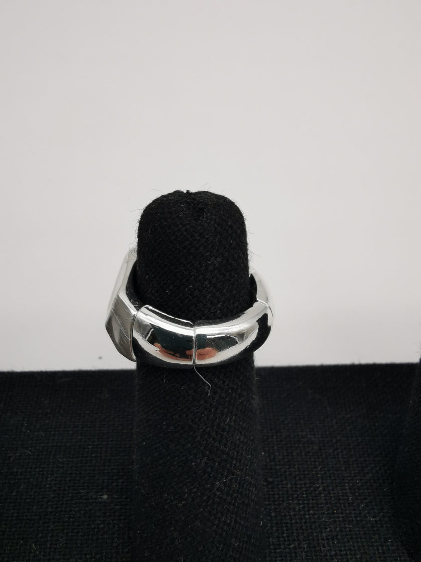 Silberner Ring mit Kantiger Struktur Art. 3660