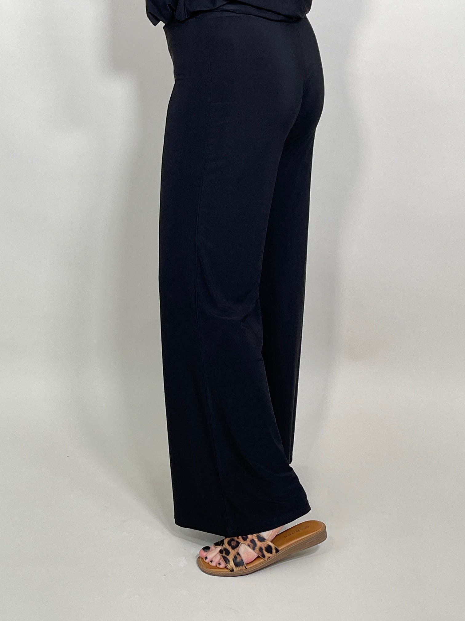 Marlenehose Kofferstoff in Schwarz