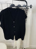 Strickweste Uni in Schwarz