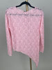 Langarmshirt aus Spitze Asymmetrisch in Rosa