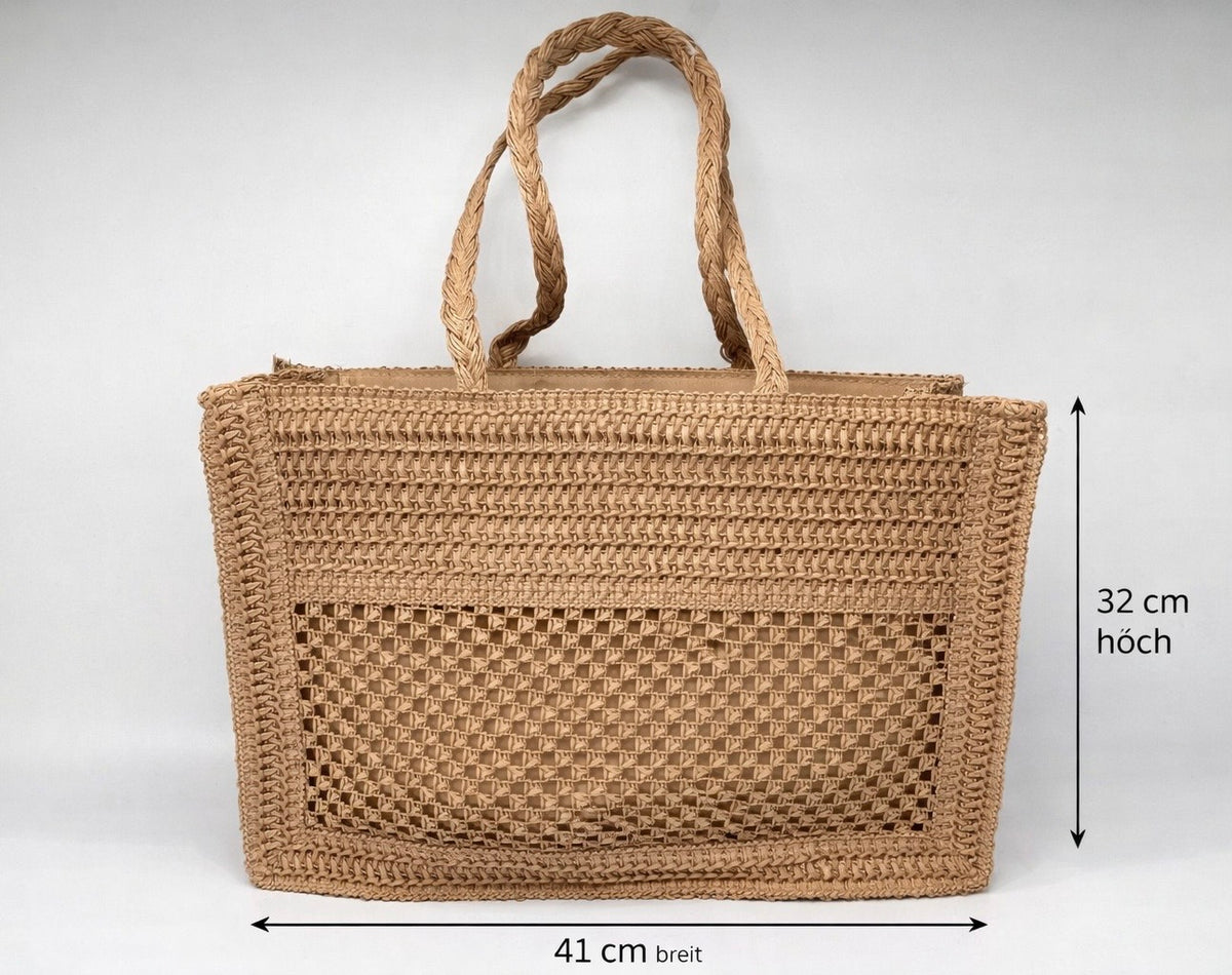 Basttasche Boho-Style Camel