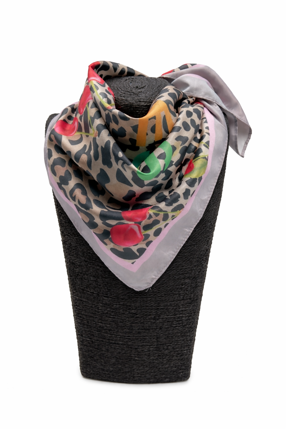 Tuch 70X70 mit Kirschen bunt  Art. 6822