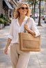 Basttasche Boho-Style Camel