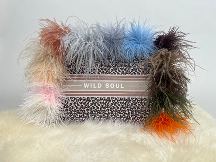 Federbrosche in versch. Farben