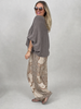 Hose Satin Paisley in Beige