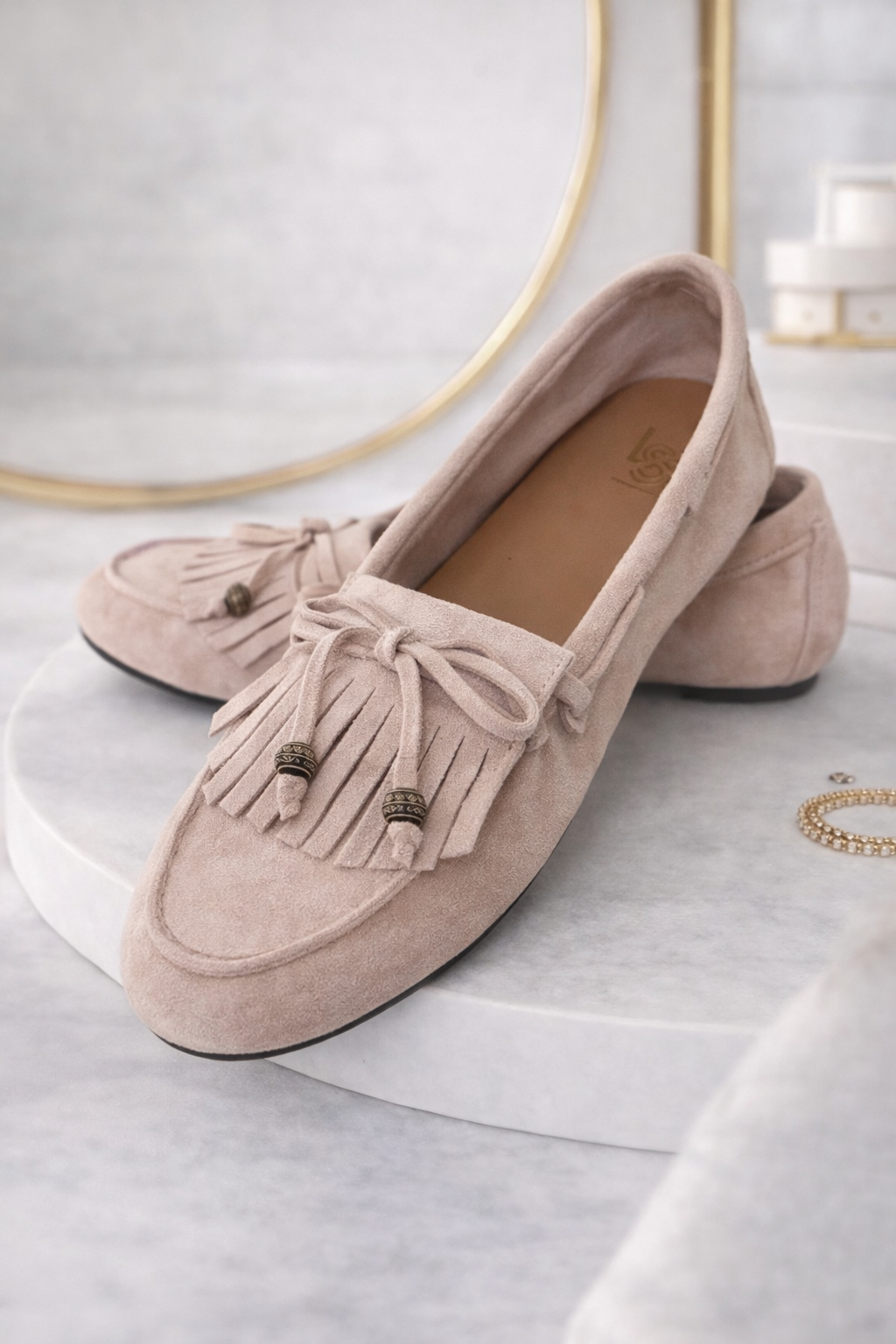 Mokassin in Rosa