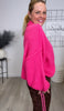 Pullover Grobstrick Uni in Pink Artikel 6367