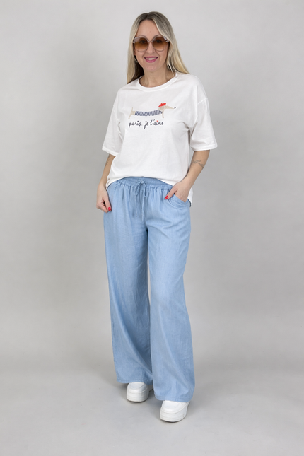 Hose Marlene Jeansoptik  hell