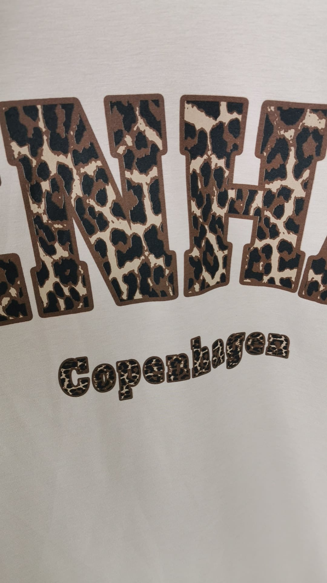 Sweatshirtkleid Copenhagen-Leoprint in Beige