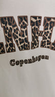 Sweatshirtkleid Copenhagen-Leoprint in Beige