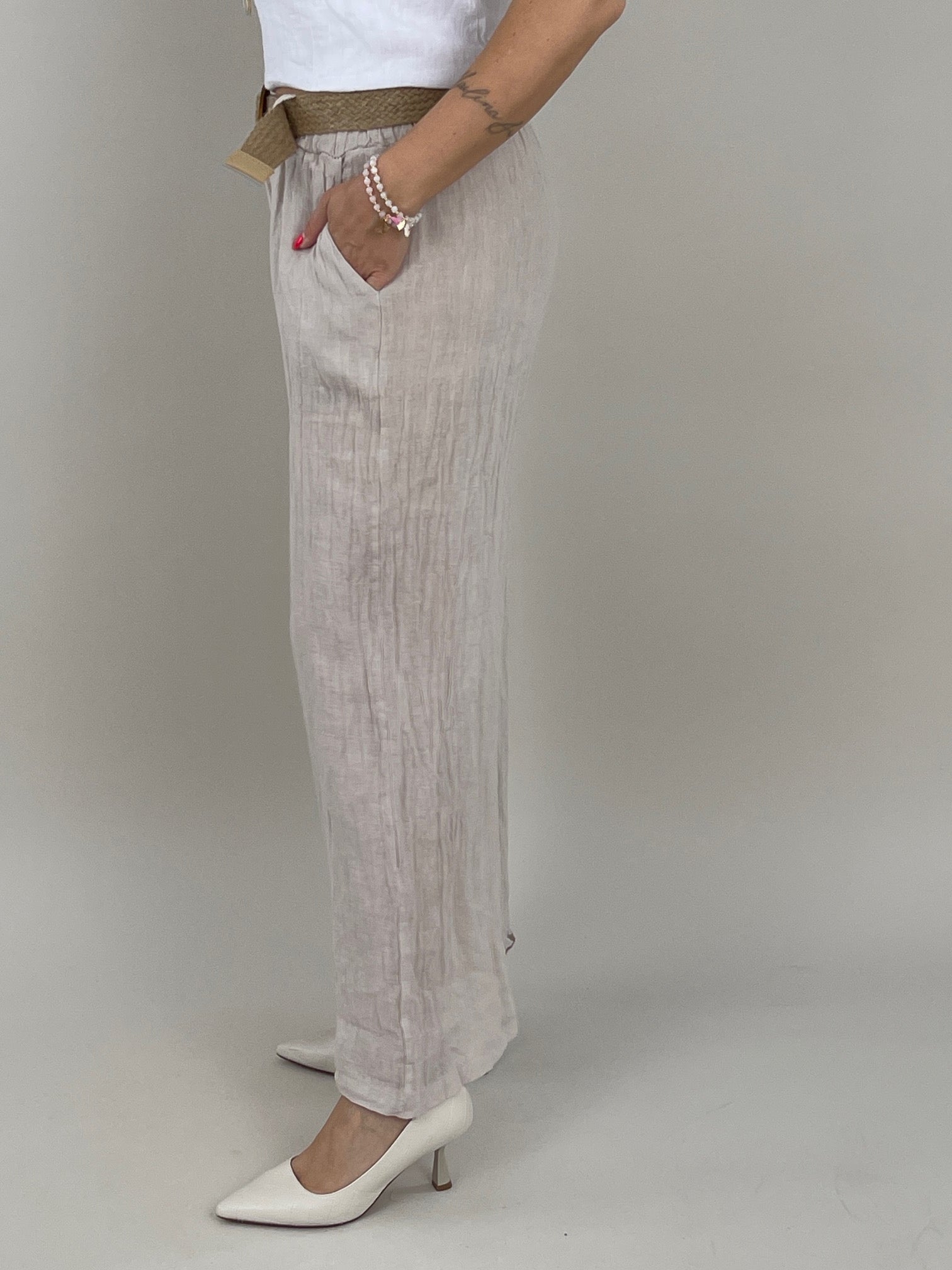 Culotte Leinen in Beige Artikel 6141