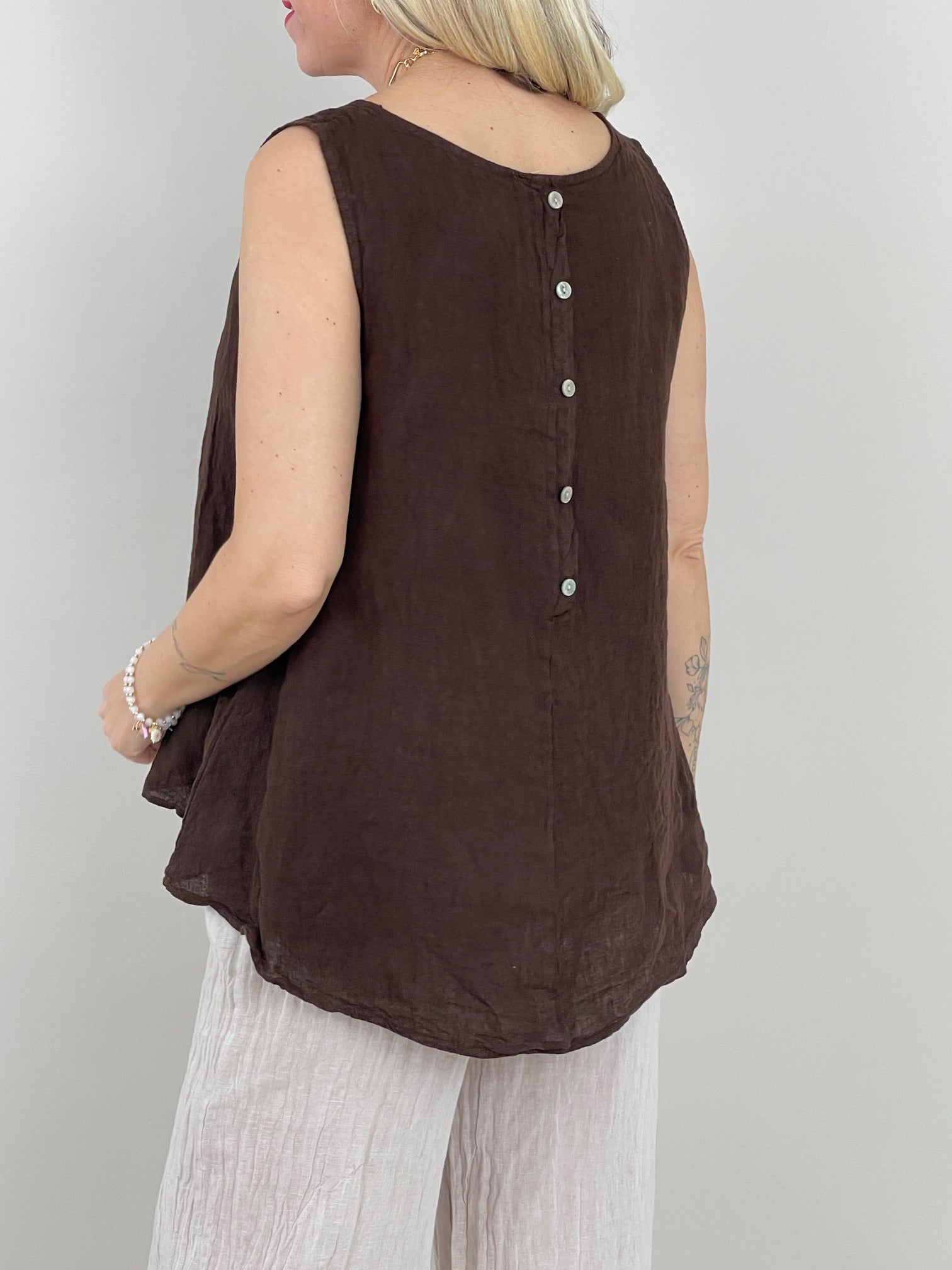 Top Leinen Uni in versch. Farben Artikel 6117