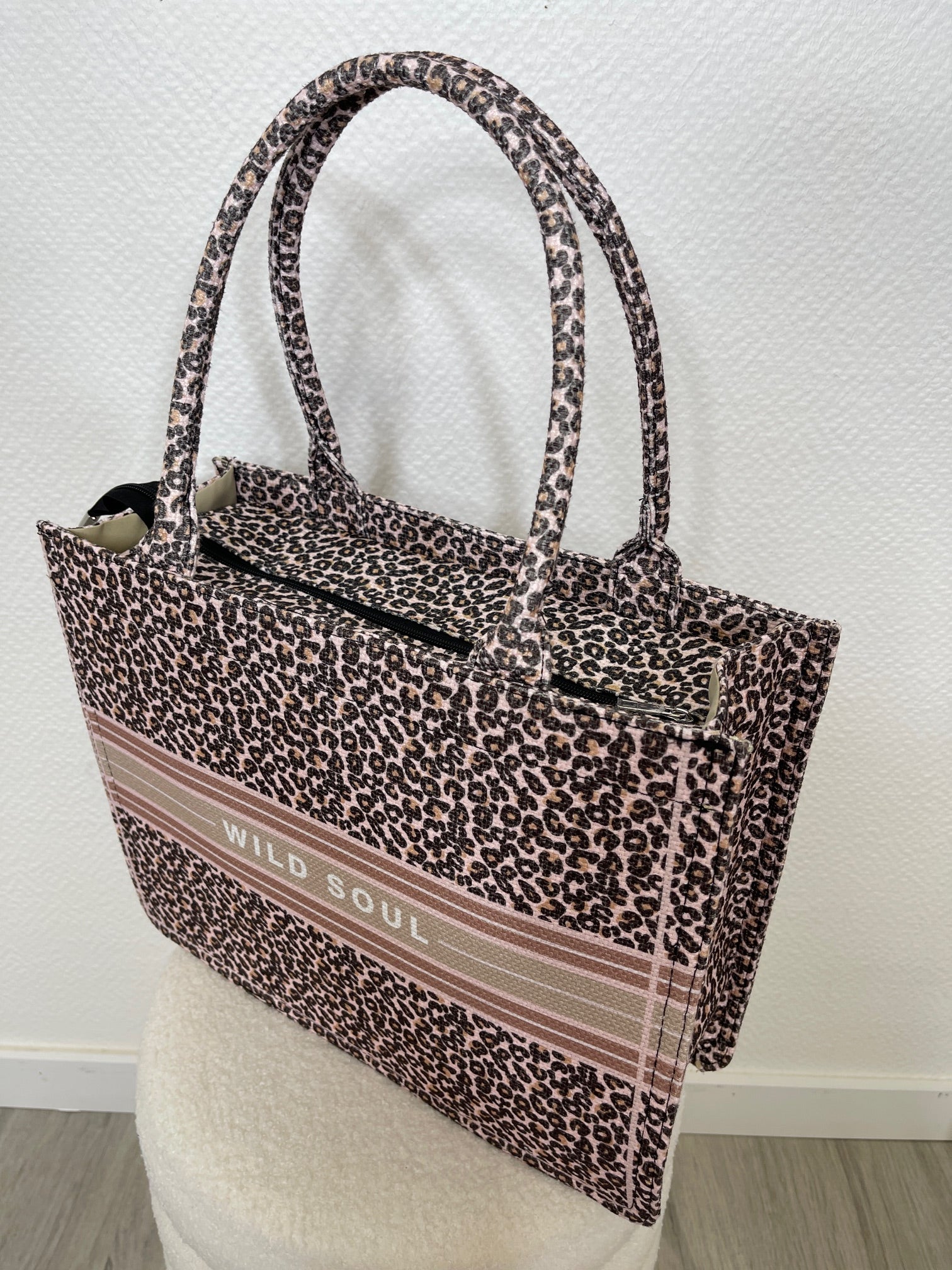 Shopper Leo mit Aufdruck