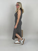 Kleid Feinstrick Streifen in Creme/Schwarz Artikel 6101