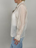 Bluse leicht gecrinkelt in Beige