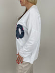 Sweatshirt Ciao in Weiß