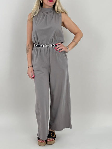 Jumpsuit Uni in Taupe Artikel 6114