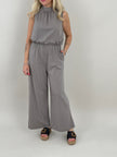 Jumpsuit Uni in Taupe Artikel 6114