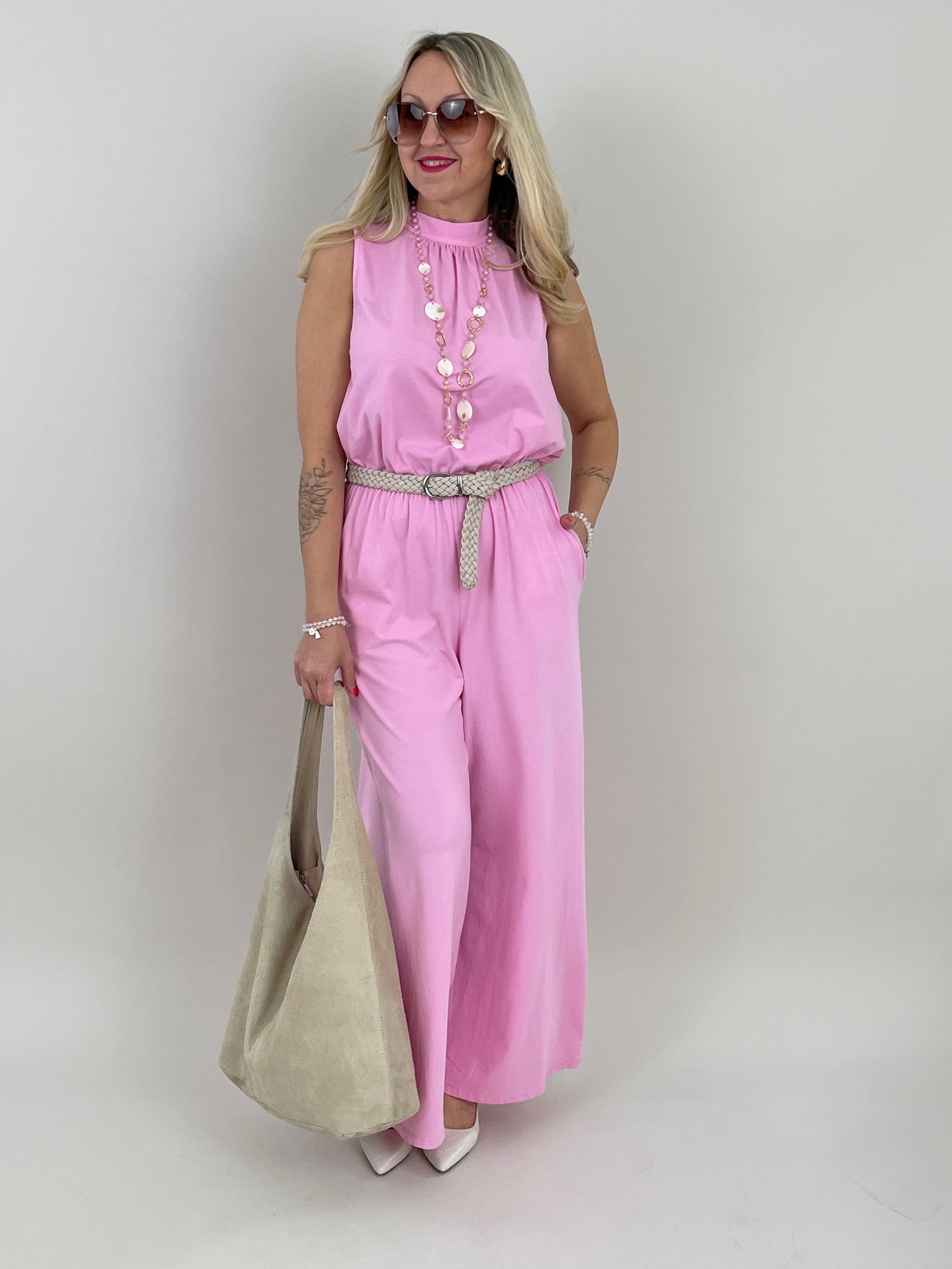 Jumpsuit Uni in Candypink Artikel 6129