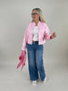 Jacke Velours in Rosa