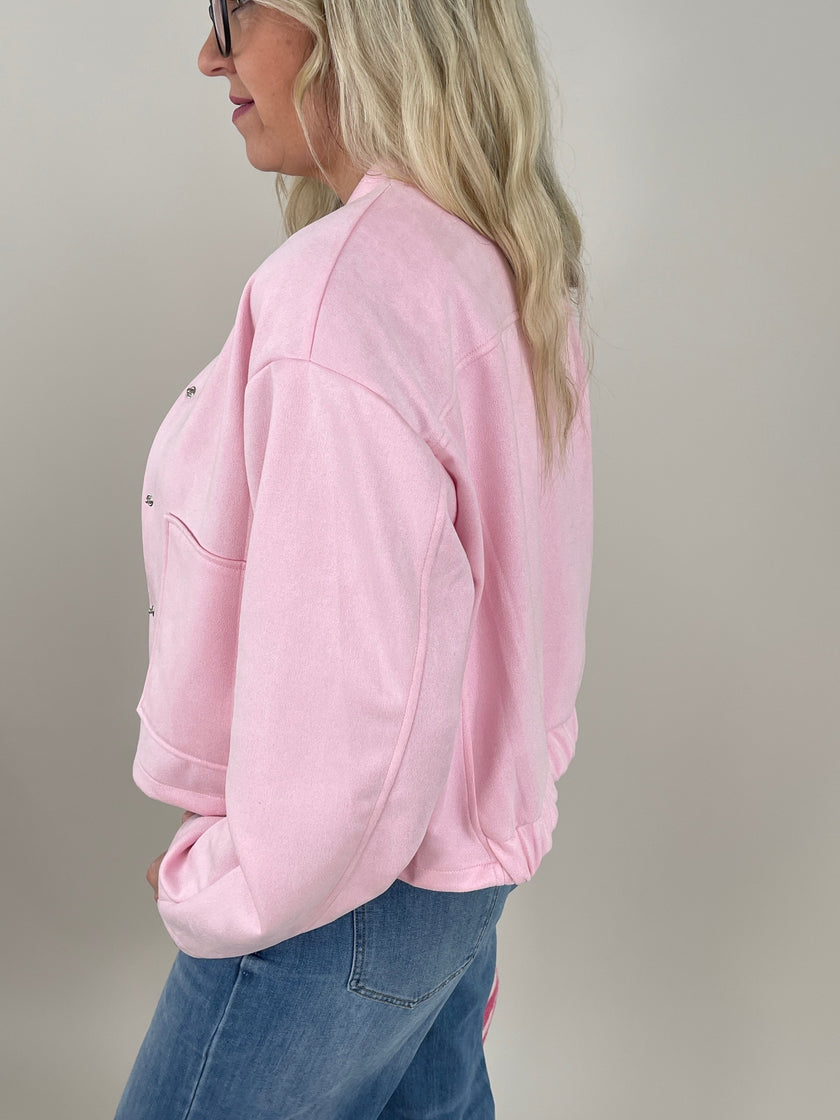 Jacke Velours in Rosa Art. 6754