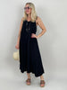 Kleid Maxi mit Glitzer-Trägern in versch. Farben Artikel 6111