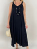 Kleid Maxi mit Glitzer-Trägern in versch. Farben Artikel 6111
