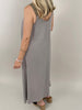 Kleid Maxi mit Glitzer-Trägern in versch. Farben Artikel 6111