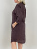 Leinenkleid Uni in Mokka Artikel 6120