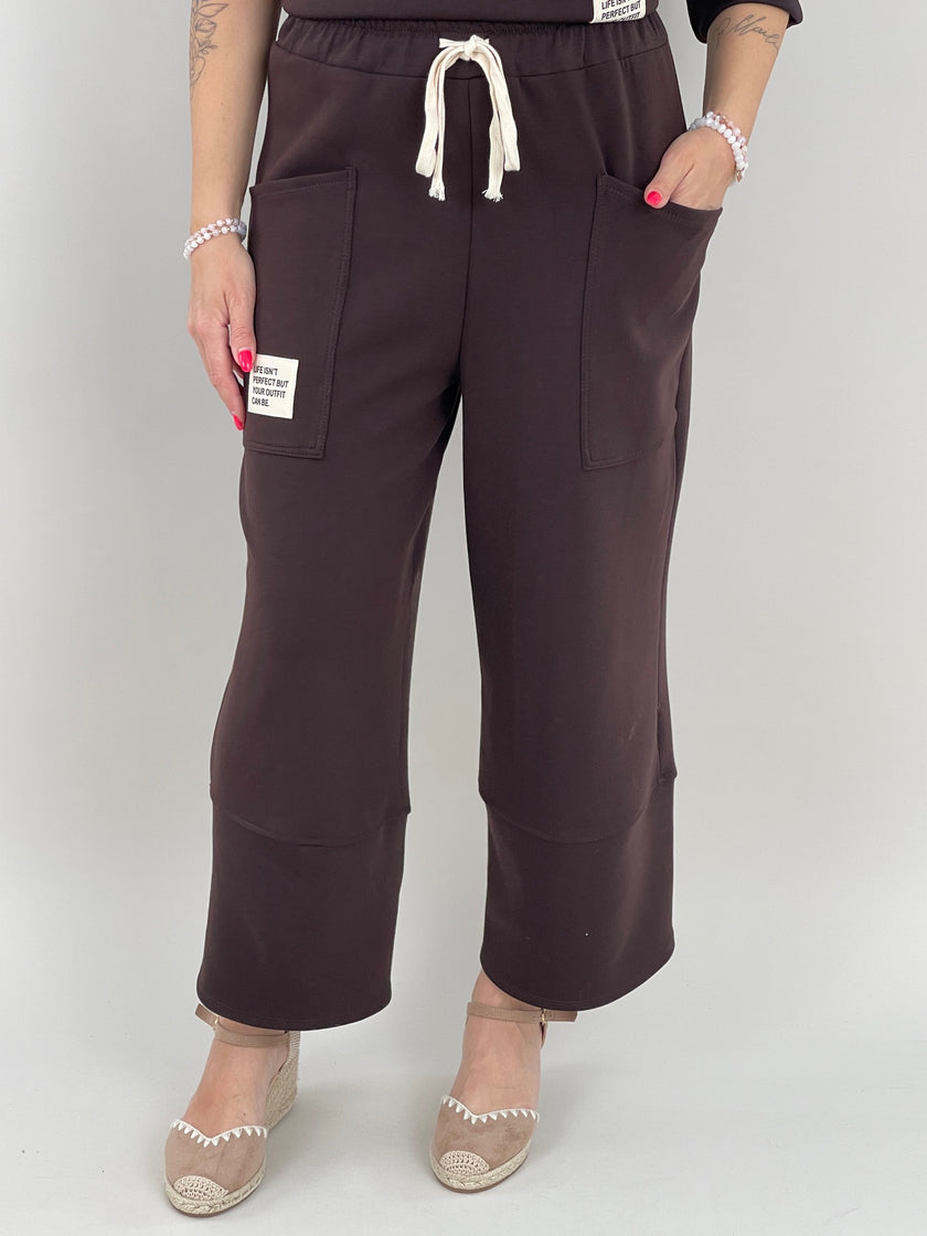 Sweathose in Mokka Artikel 6098