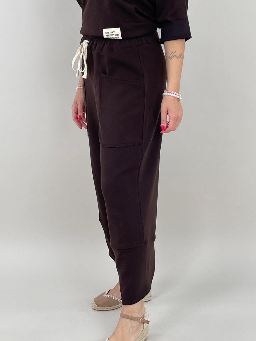 Sweathose in Mokka Artikel 6098