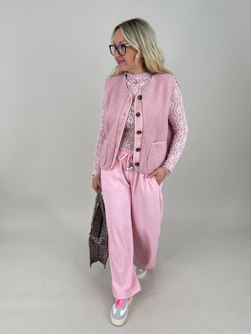 Weste Teddy in Rosa Art. 6736