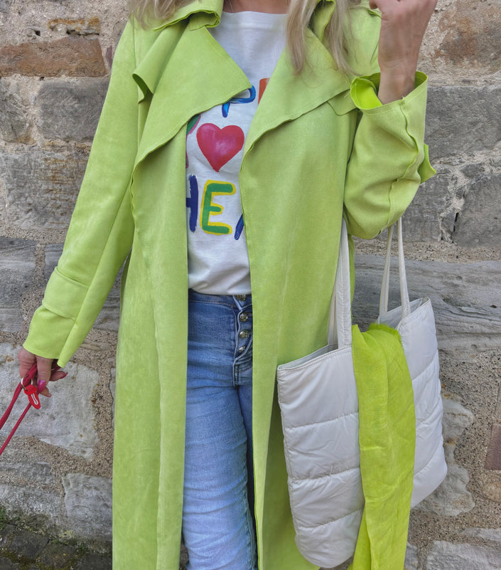Veloursmantel Lang in versch. Farben Artikel 3987