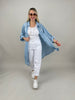 Hemd-Kleid in Jeans-Optik Hell