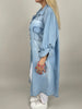 Hemd-Kleid in Jeans-Optik Hell