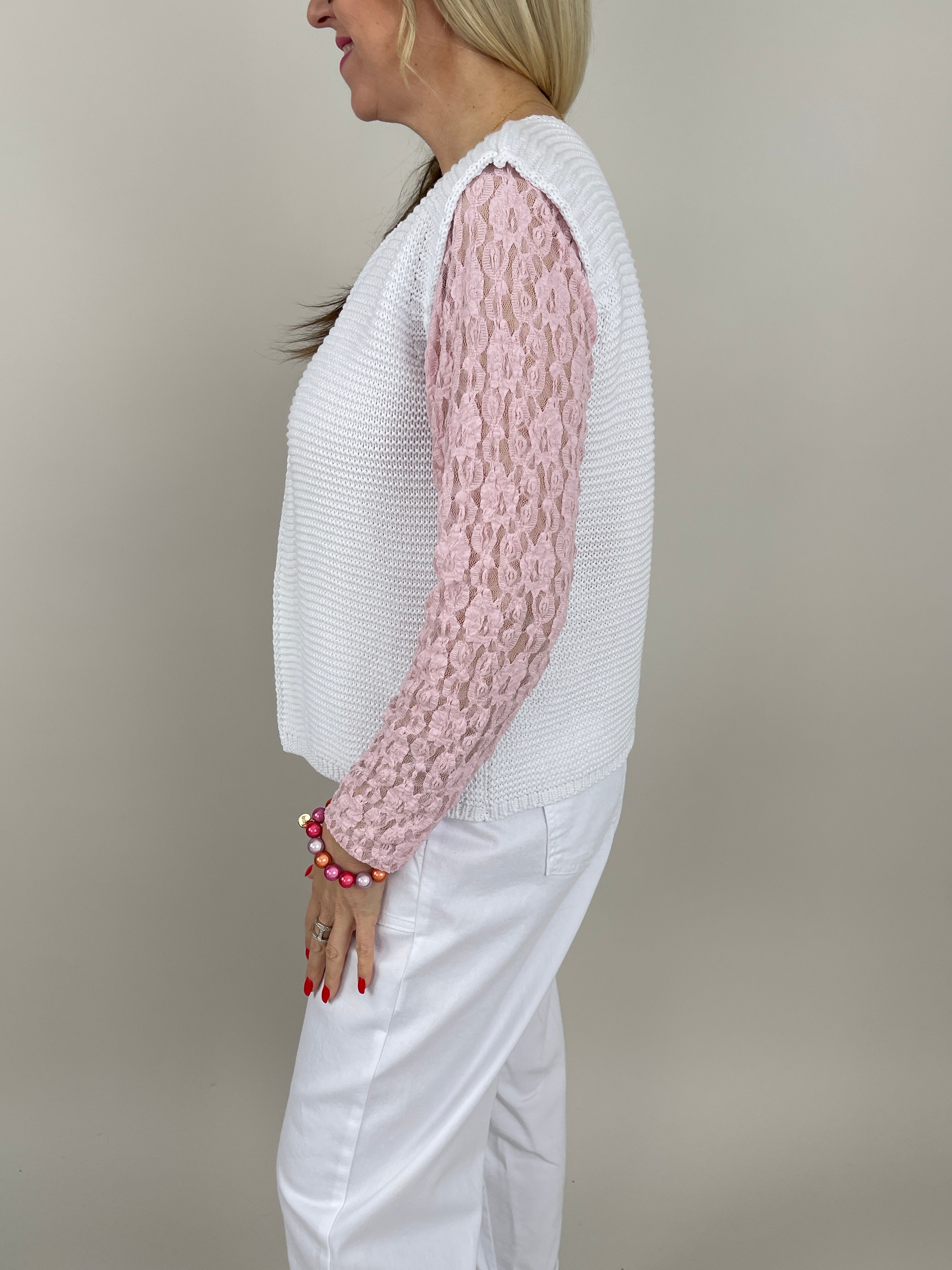Strickweste in Offwhite