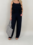 Jumpsuit Volants in Schwarz Artikel 6135