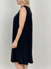 Kleid Kofferstoff Uni in Schwarz Artikel 6132