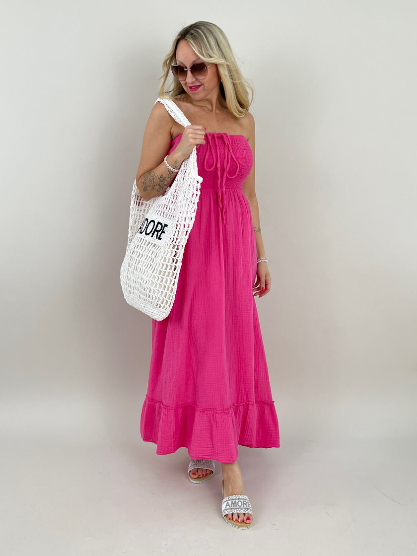 Kleid Musselin in Pink