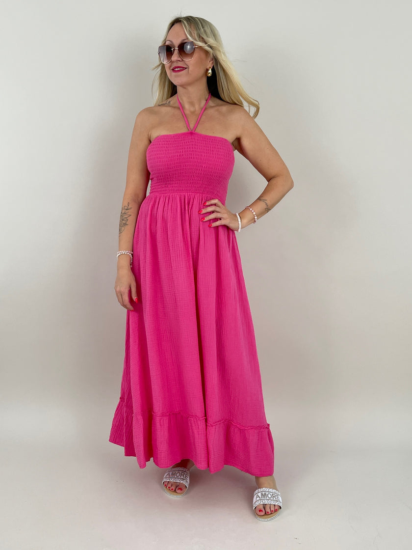 Kleid Musselin in Pink