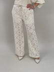 Hose Häkel-Look in Beige Artikel 6104