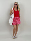 Musselin Shorts Leo in Rosa/Rot Artikel 6103
