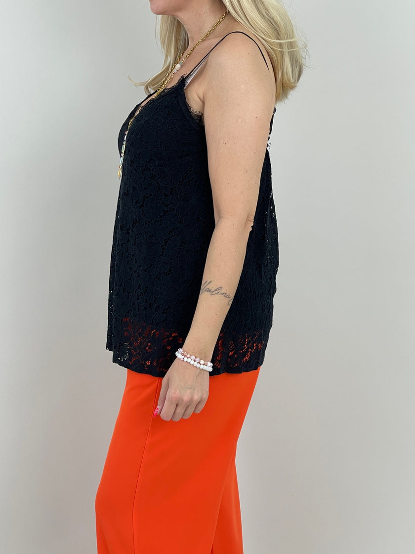 Top Spitze in Schwarz Artikel 6187