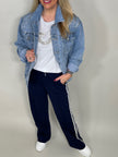 Jeansjacke mit Strasssteinen Artikel 5610