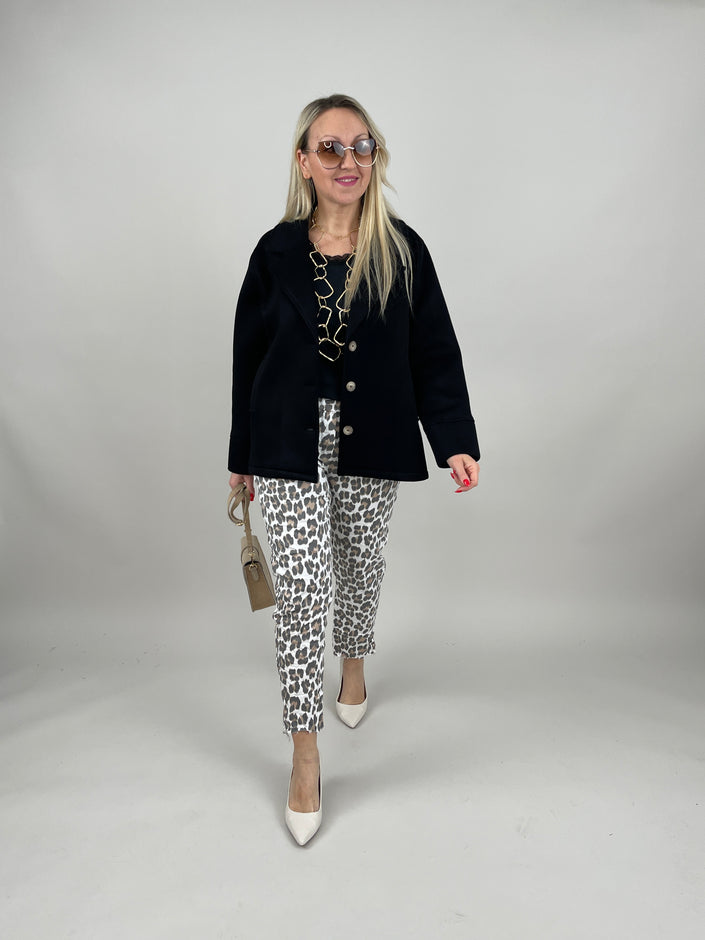 Jacke Soft in Schwarz