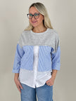 Sweatshirt mit Bluseneinsatz Art. 6762