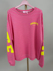 Sweater Namaste gestreift in Pink/Rosa Artikel 6144
