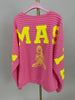 Sweater Namaste gestreift in Pink/Rosa Artikel 6144