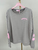 Sweater Namaste gestreift in Taupe/Offwhite Artikel 6145