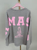 Sweater Namaste gestreift in Taupe/Offwhite Artikel 6145